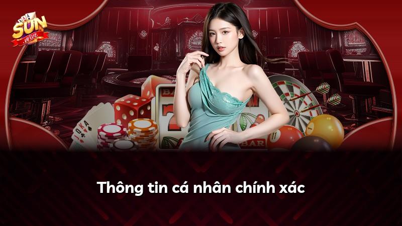 Thông tin cá nhân chính xác
